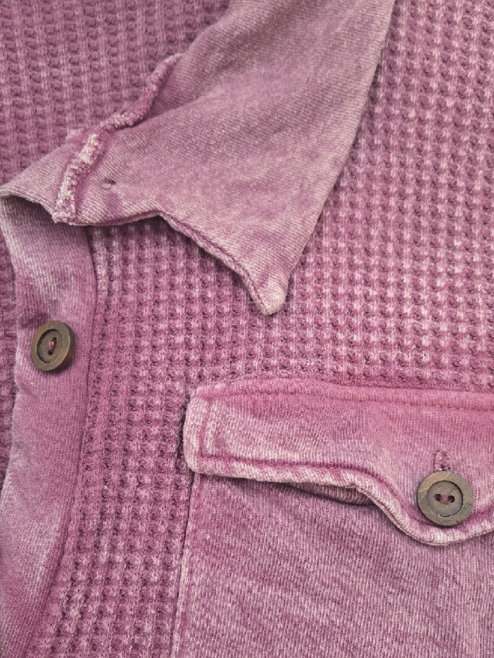BUCKETLIST Mauve Waffle Knit Top - Picture 3 of 3